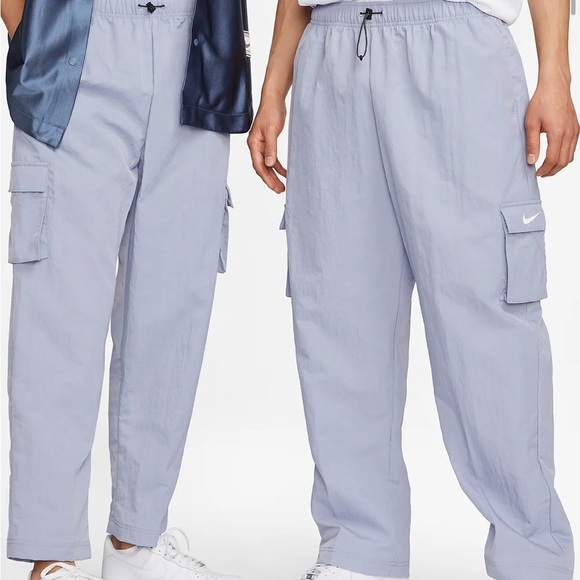 High-Rise Woven Cargo Trousers - Picture 1 of 8
